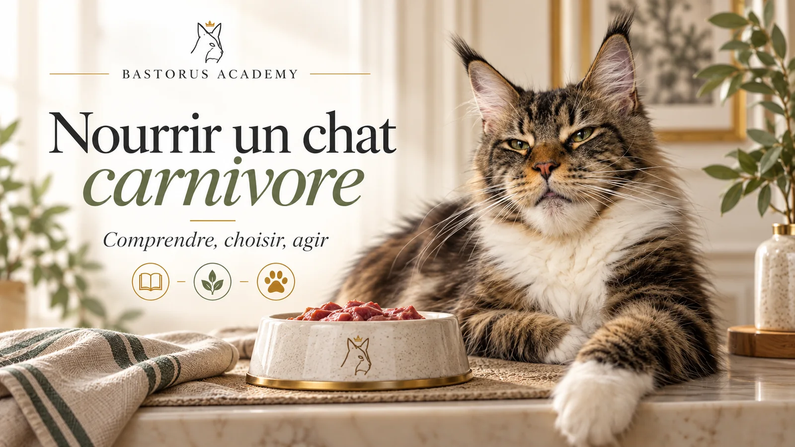 Nourrir un chat carnivore